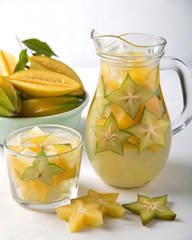 Refreshing star fruit and lemon juice, tangy, citrusy, and full of tropical flavor