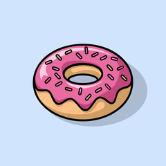 donut with chocolate icing