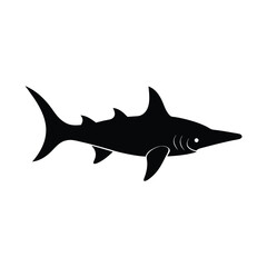 sawfish silhouette art