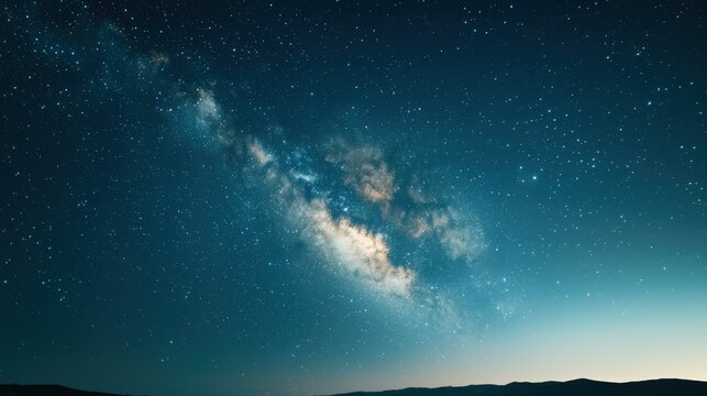 A close-up of a star map with the Milky Way highlighted, offering an educational and artistic backdrop with ample margins for captions,