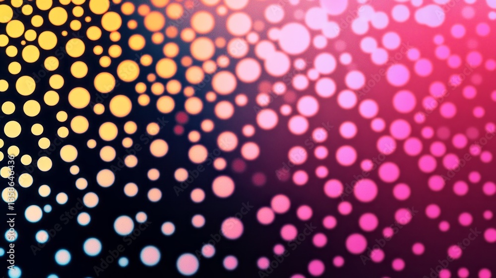 Poster colorful abstract background with bright circles blending into a vibrant gradient