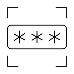 Password Security Line Icons. AI, Brain, Robot, Bot, Technology, Mind, AI Agent, Intelligent Icons Editable Stroke Vector Illustration