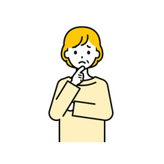 上半身のポーズ_シンプルなシニアの女性13