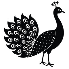 Adobe IllustrPeacock Vector Shilhouette Bundle Set Collectionator Artwork