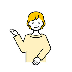 上半身のポーズ_シンプルなシニアの女性20