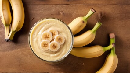 Creamy Banana Smoothie with Bananas