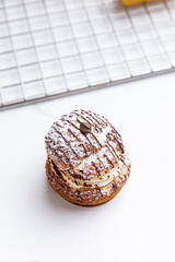 festive cakes in a brightly lit kitchen