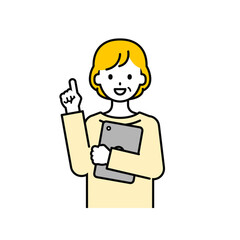 上半身のポーズ_シンプルなシニアの女性16