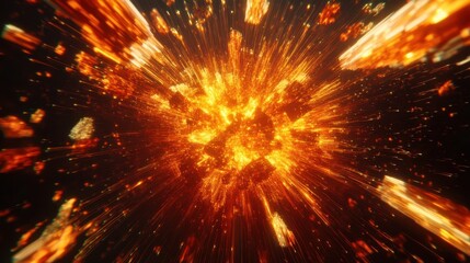Abstract light burst explosion