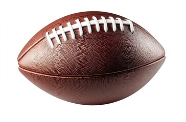 American football ball in transparent background. Generative AI.