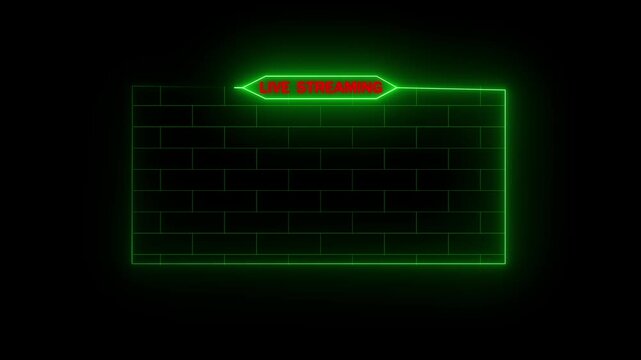live streaming neon text frame animation box frame neon frame live streaming.live RCE streaming neon text frame animation box frame neon frame live streaming game live Stream overlay animation.