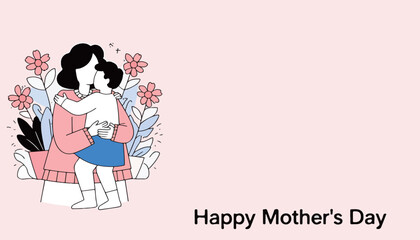 Happy Mother's Day Illustration