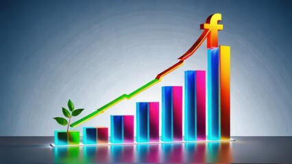 Rupee Growth Chart with Plant
