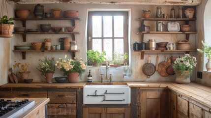 Rustic Farmhouse Kitchen Interior Design: A Charming and Inviting Space