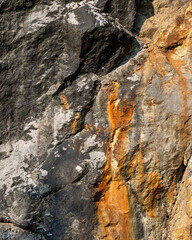 mountain cliff rock stone surface texture summer summer view