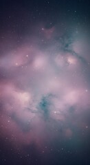 A subtle, abstract galaxy-inspired background with soft glows and muted celestial hues