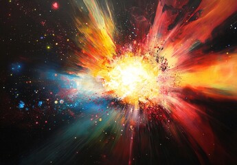 Explosion of planet or supernova star