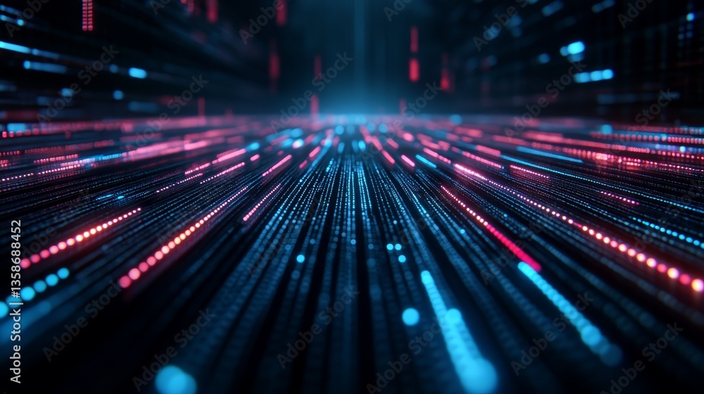 Poster over-the-shoulder shot showcases a glowing digital trading chart with fluctuating currency lines on 