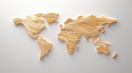logistic Global Distribution Network Map Animated map showing the movement of goods across the globe, illustrating global supply chain dynamics
