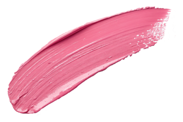 Pink Lipstick Swatch, Isolated on White Background