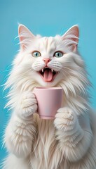 Cozy Cat Coffee Time &ndash; A Furry Morning Ritual