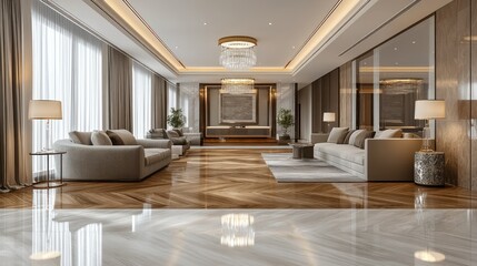 Fototapeta premium Modern luxury interior design