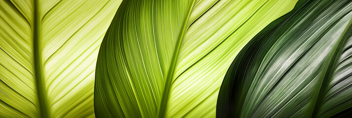 Group background of dark green tropical leaves ( monstera, palm, coconut leaf, fern, palm leaf,bananaleaf) Panorama background. concept of nature