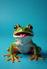 A computer generated image of a green and blue pattern