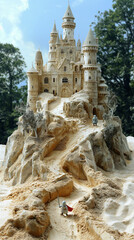 sand castle on the beach