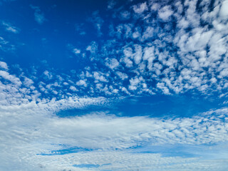 Blue sky with beautiful clouds