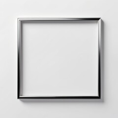 Fototapeta premium Modern Minimalist Wall Art Frame for Contemporary Home Decor | Empty Space in Metallic Square Design Ready for Artistic Display