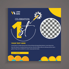 Labour day, vector file, social media post design