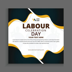 Labour day, vector file, social media post design