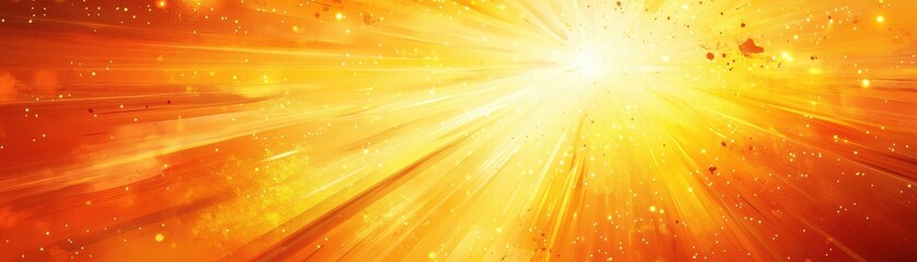 Obraz premium Abstract Golden and Orange Light Rays Background