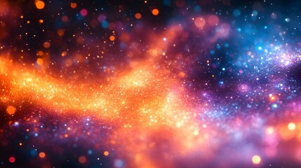 Obraz premium Cosmic glitter abstract background
