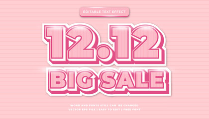 Pink 12.12 Big Sale Graphic