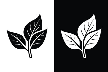 Minimalist Bud Leaf Symbol. Clean Vector Illustration for Logos