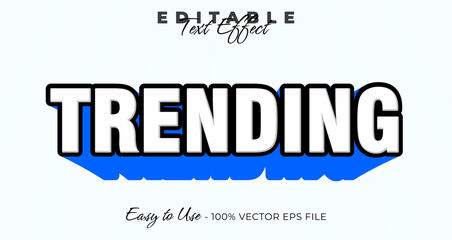 Obraz premium Trending editable text effect, graphic style collection