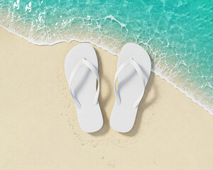 Flipflop Sandal Beach Summer Mockup