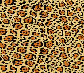 leopard pattern texture repeating seamless orange black