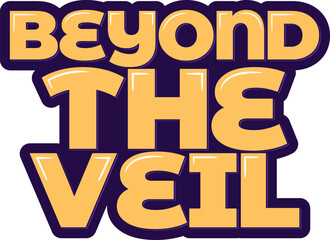 Mystical Veil Lettering Vector Design