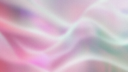 Abstract backdrop with pink, purple, & green wavy light patterns . Abstract background with grain noise texture