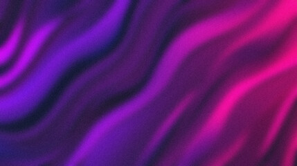 Abstract flowing gradient in purple, black, and pink hues . Abstract background with grain noise texture