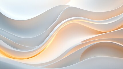 Obraz premium Multicolor pastel waves forming elegant curves in a dynamic yet harmonious 3D pattern. Aesthetic and fluid motion.