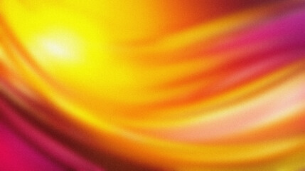 Warm blend yellow, orange, and magenta abstract swirl background . Abstract background with grain noise texture