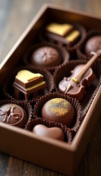Chocolate Box with Musical Instrument Shapes
