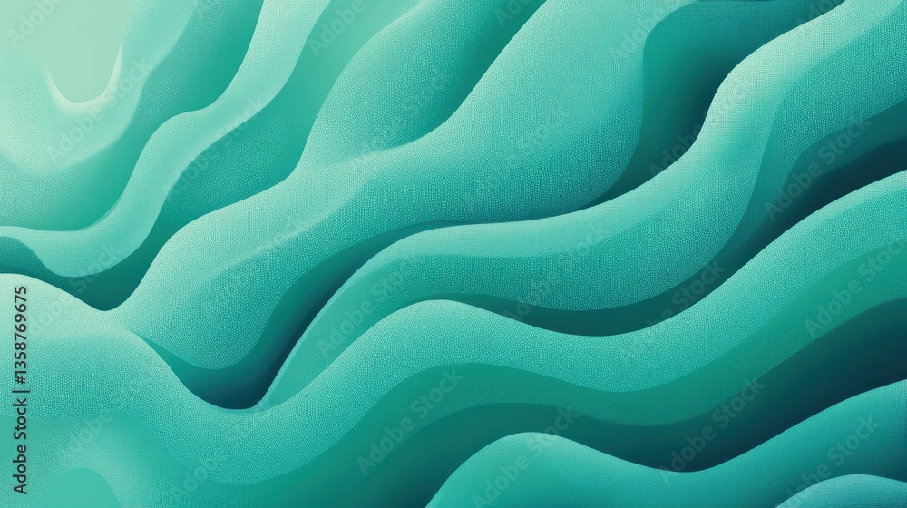 Poster retro noise texture with teal gradient tones, blending seamlessly into a summer-inspired abstract de