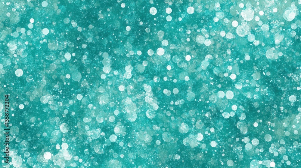 Poster seamless teal gradient background with grainy noise effect for a retro summer design. soft, abstract
