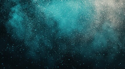 Smooth transition of teal gradient with grainy noise effect, ideal for creating retro, summer poster backgrounds with abstract flair.