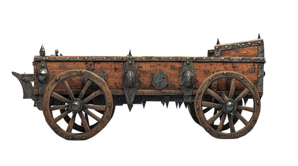 Obraz premium horse drawn carriage,vintage carriage on transparent background, isolated in PNG format, antique themed designs and creative graphic projects